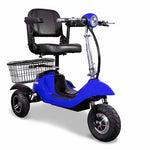 BLACK & BLUE 3WHEEL SCOOTER EW-20 Electric 3 Wheels Mobility Long Range High Speed Scooter by EWheels-FULLY ASSEMBLED - PureUps