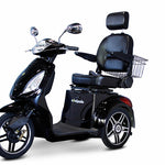 BLACK 3WHEEL SCOOTER EW-36 Senior 3 Wheel Electric Mobility Scooter With Digital Anti-Theft Alarm-FULLY ASSEMBLED - PureUps