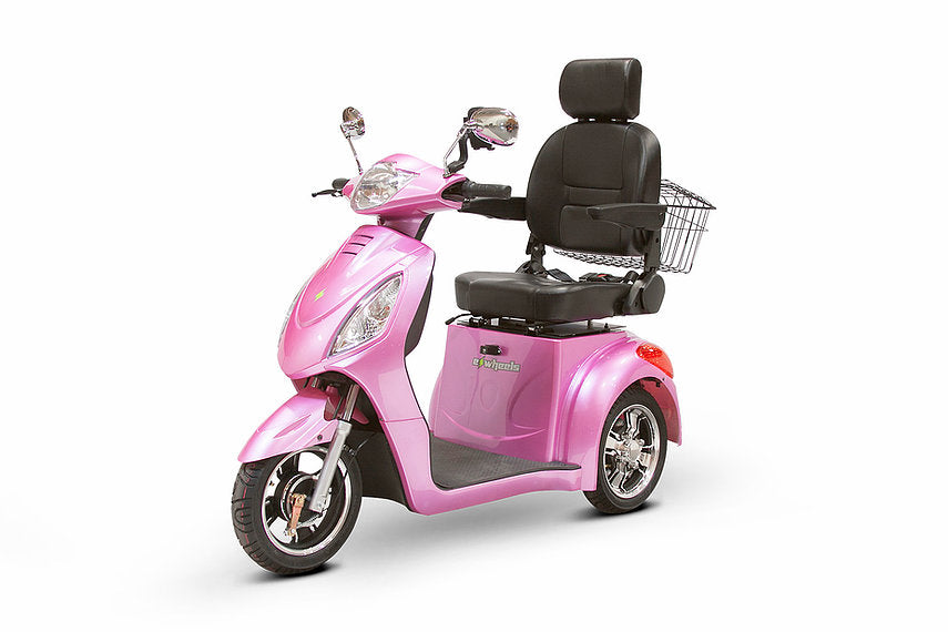 Magenta 3WHEEL SCOOTER EW-36 Senior 3 Wheel Electric Mobility Scooter With Digital Anti-Theft Alarm-FULLY ASSEMBLED - PureUps