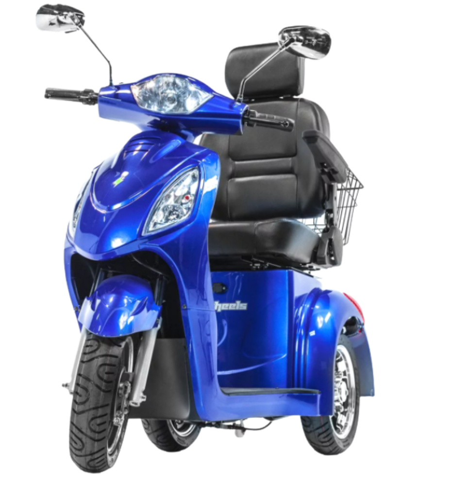 EW-36 Senior 3 Wheel Electric Mobility Scooter With Digital Anti-Theft Alarm-FULLY ASSEMBLED