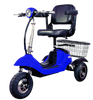 ewheels ew-20 three wheel recreational power scooter- color blue and black fully assemble- full image - PUREUPS 