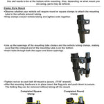 AN IMAGE SHOWS A FOLDING SAFETY FLAG MOUNTING INSTUCTIONS  BY EWHEELS - PUREUPS 