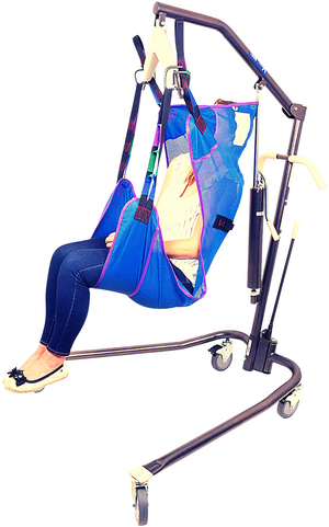 Patient Full Body Sling Full Body Mesh Patient Lift Sling Without Commode Cut-Out - PureUps