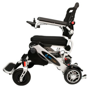 SILVER ELECTRIC WHEELSCHAIR Geo Cruiser DX Lightweight Foldable Electric Wheelchair - PureUps