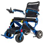 BLUE ELECTRIC WHEELSCHAIR Geo Cruiser DX Lightweight Foldable Electric Wheelchair - PureUps
