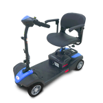 Blue / 12V 12AH ( Up to10 miles included ) 4 WHEEL SCOOTER EvRider MiniRider Lite Transportable Mobility Scooter - PureUps