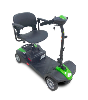 Green / 12V 12AH ( Up to10 miles included ) 4 WHEEL SCOOTER EvRider MiniRider Lite Transportable Mobility Scooter - PureUps