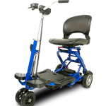 Blue 4 WHEEL SCOOTER EV Rider MiniRider Folding Compact Scooter- Airline Approved - PureUps