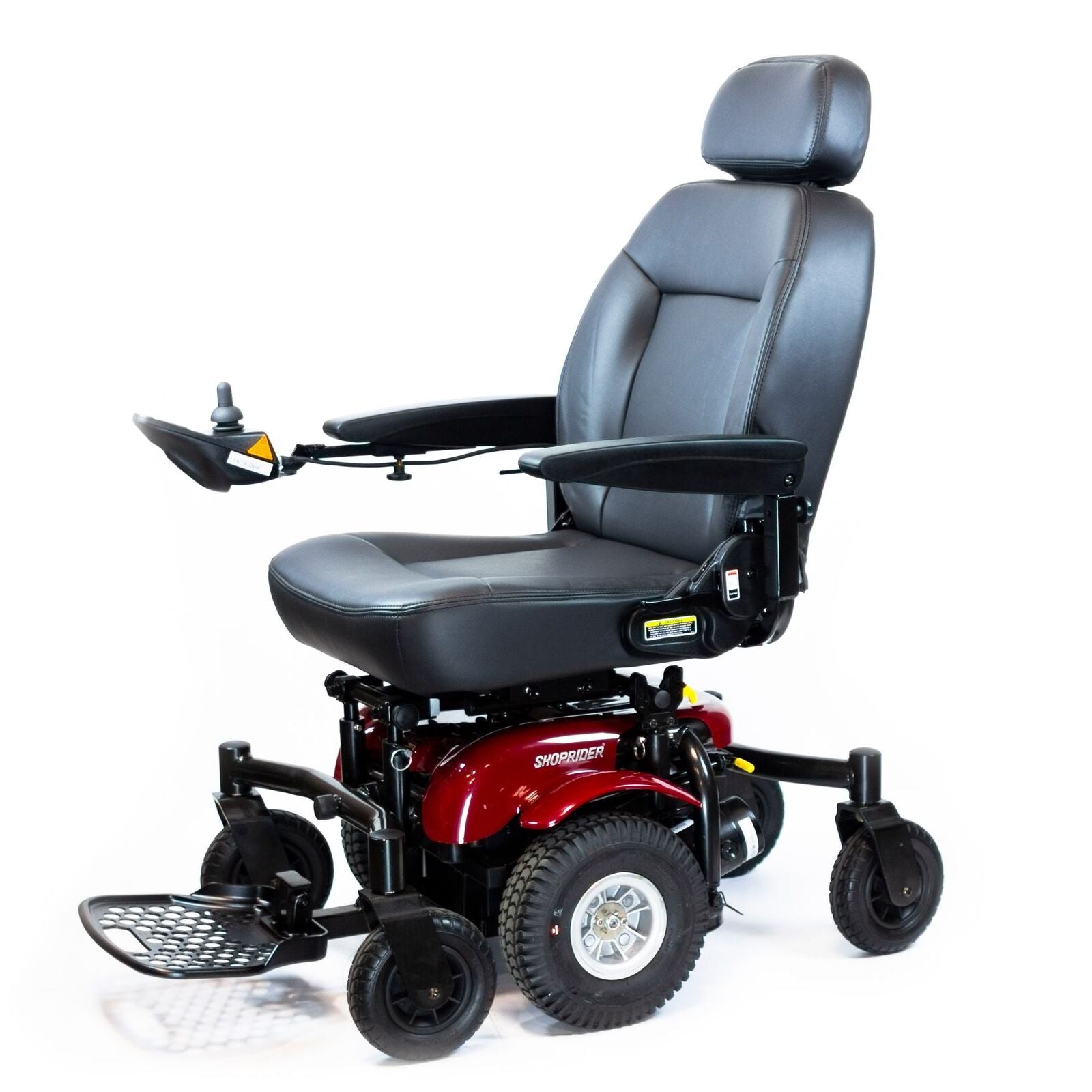 Side image of the 6runner 10 inches mid size electric wheelchair - pureups 