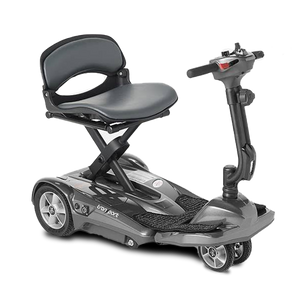 Silver / 25.2V 11.5Ah Lithium-Ion x1 (included) 4 WHEEL SCOOTER EV Rider Transport AF+ Foldable, Travel Friendly 4 Wheel Mobility Scooter - PureUps