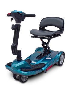 Blue / 25.2V 11.5Ah Lithium Battery x1 (included) 4 WHEEL SCOOTER EV Rider TranSport M Folding - Travel Friendly Mobility Scooter - PureUps