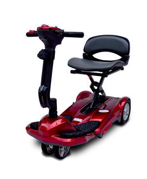 Burgundy / 25.2V 11.5Ah Lithium Battery x1 (included) 4 WHEEL SCOOTER EV Rider TranSport M Folding - Travel Friendly Mobility Scooter - PureUps
