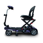 Plum / 12V12Ah SLA (x2 Included) 4 WHEEL SCOOTER EV Rider Transport Plus Foldable Scooter - Airline Approved - PureUps
