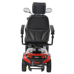 Back image of the drive medical ventura 4dlx heavy duty scooter - black - red- PUREUPS 