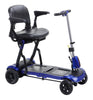 Drive medical zoome flex travel, portable four wheel mobility scooter- unfolded- fully assembled - color blue- PUREUPS 