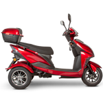 RED 3WHEEL SCOOTER EW-10 Electric 3 Wheel Sport Mobility Scooter By E-Wheels FULLY ASSEMBLED - PureUps
