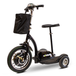 BLACK 3WHEEL SCOOTER EWheels EW-18 Stand-N-Ride 3 Wheel Mobility Recreational Scooter - PureUps