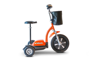 3WHEEL SCOOTER EWheels EW18 TURBO 3 Wheel Mobility Recreational Scooter Stand-N-Ride - PureUps