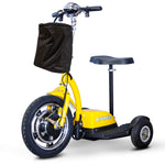 YELLOW 3WHEEL SCOOTER EWheels EW-18 Stand-N-Ride 3 Wheel Mobility Recreational Scooter - PureUps