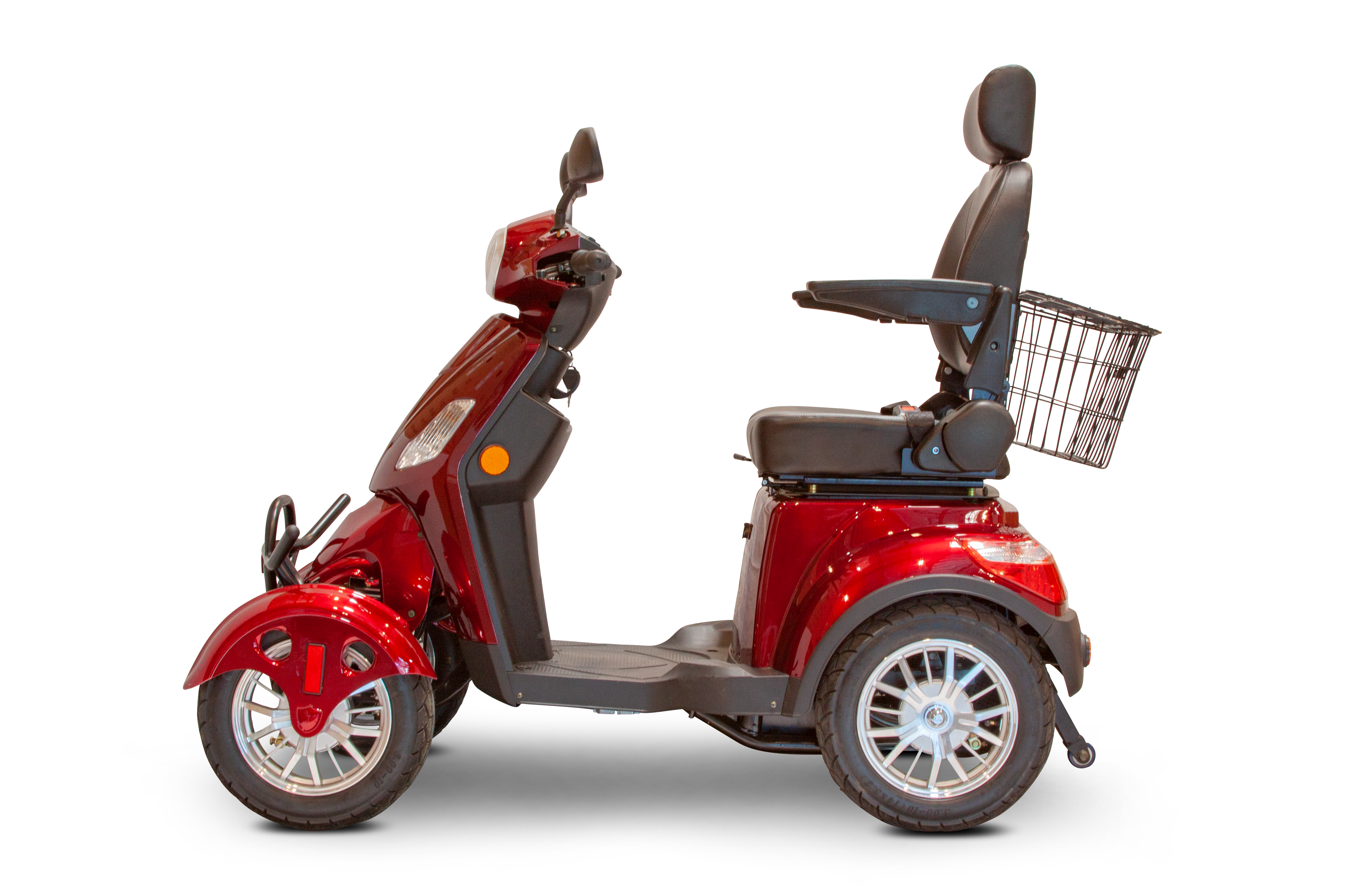 4 WHEEL SCOOTER EW-46 Electric 4-Wheel Heavy Duty Mobility Scooter- Fully Adjustable For Adult & Seniors - PureUps