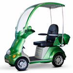 GREEN 4 WHEEL SCOOTER EW-54 Recreational Buggie 4 Wheel Mobility Scooter With Cover & windshield By EWheels - PureUps