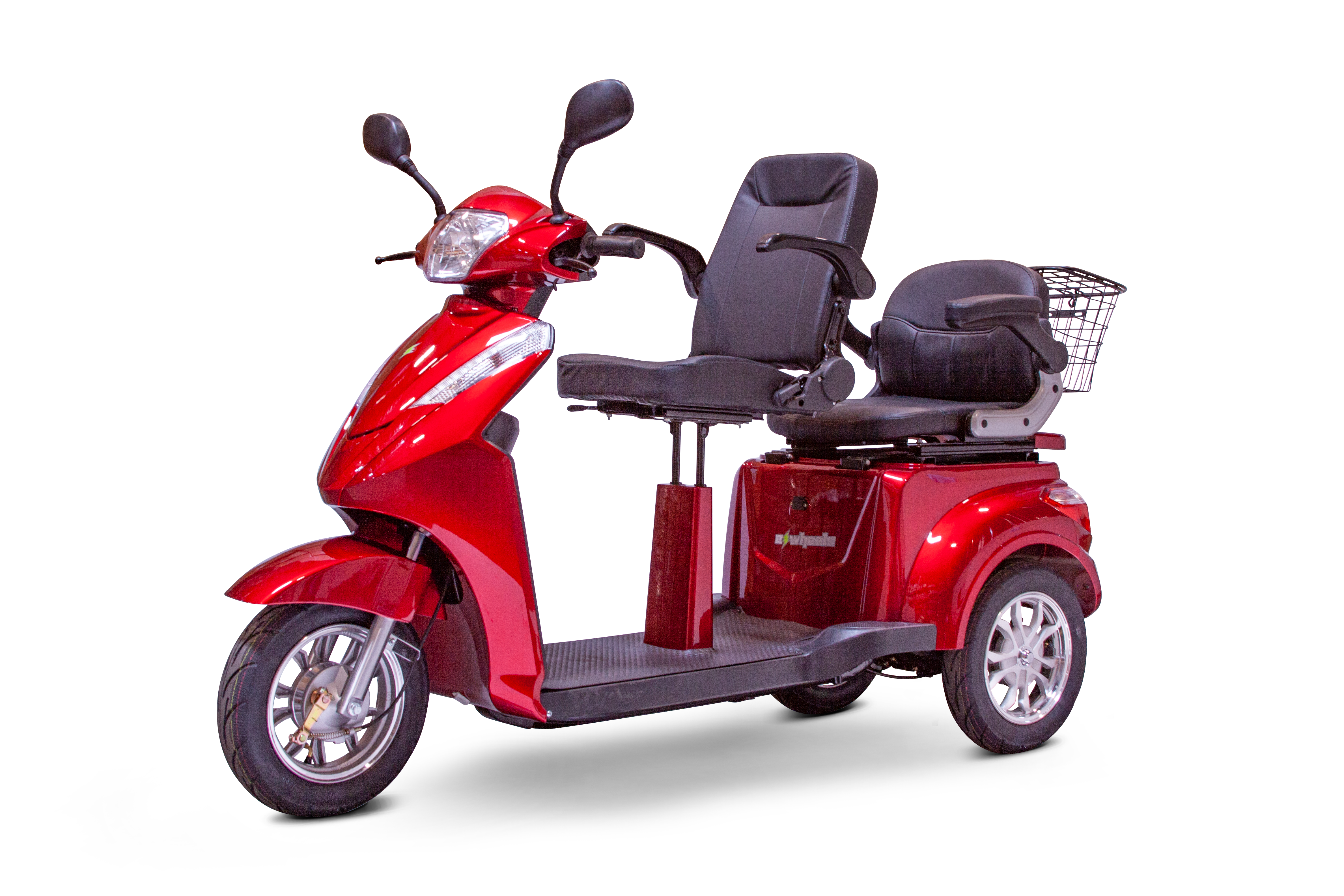3WHEEL SCOOTER EW-66 Electric 3 Wheel Heavy-Duty Two Passenger Mobility Scooter- Fully Assembled - PureUps