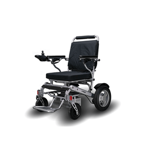 SLIVER power wheelchair EW-M45 Folding Lightweight Portable Travel Power Wheelchair by E-wheel Medical- Airline Approved - PureUps