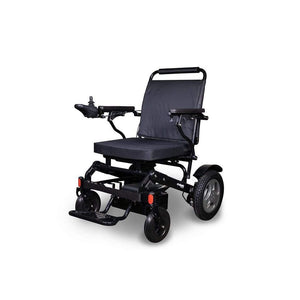 BLACK power wheelchair EW-M45 Folding Lightweight Portable Travel Power Wheelchair by E-wheel Medical- Airline Approved - PureUps