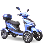 ewheels ew-14 mobility four wheel scooter - fully assembled color blue - PUREUPS