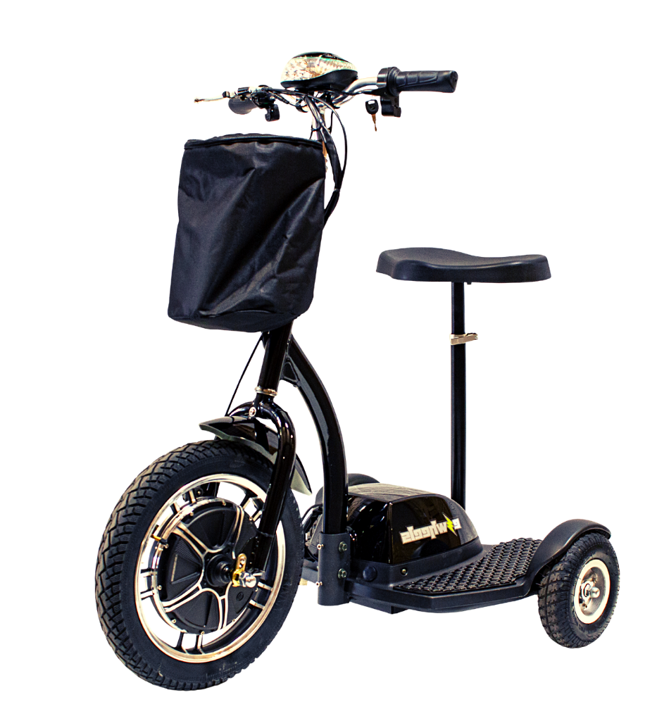 EWHEELS 18 STAND AND RIDER SCOOTER - 3 WHEEL MOBILITY SCOOTER- PUREUPS 