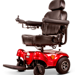ewheels medical ew-m31 electric wheelchair - fully assembled - full image - color red and black - PUREUPS 