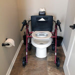 Rollator Free2Go Rollator with Built in Toilet Seat - PureUps