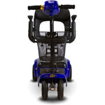 front view of the scootie lightweight scooter with a basket attached in the front - pureups 